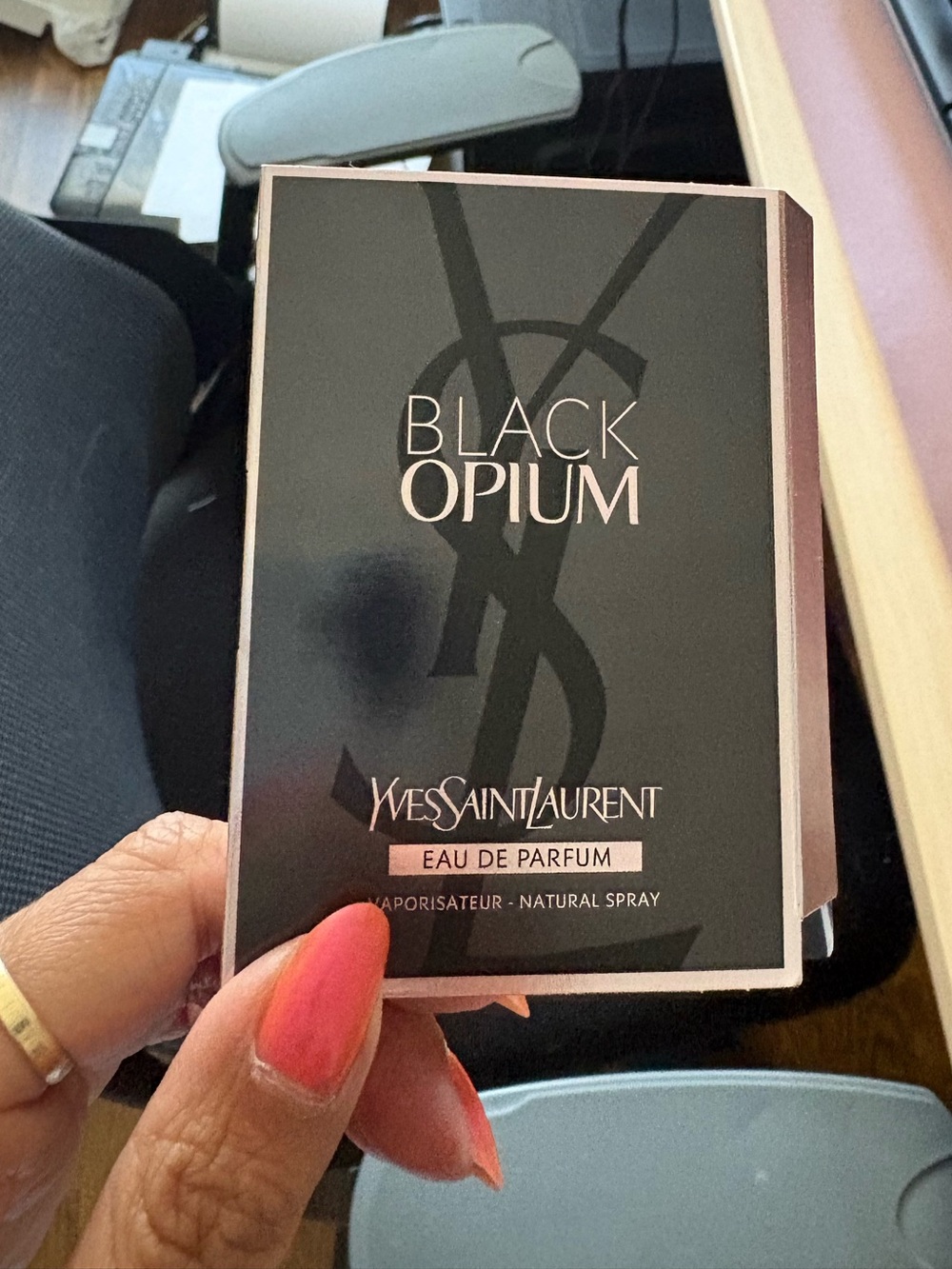 YSL Black Opium sample, new, in card